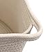 Orino Cotton Rope Storage Baskets with Handles, Soft Durable Laundry Baskets Nursery Hamper Organizer for Kids' Toys Home Decor Blanket Basket (15
