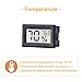 6 Pack Mini Small Digital Electronic Temperature Humidity Meters Gauge Indoor Thermometer Hygrometer LCD Display Fahrenheit (℉) for Humidors, Greenhouse, Garden, Cellar