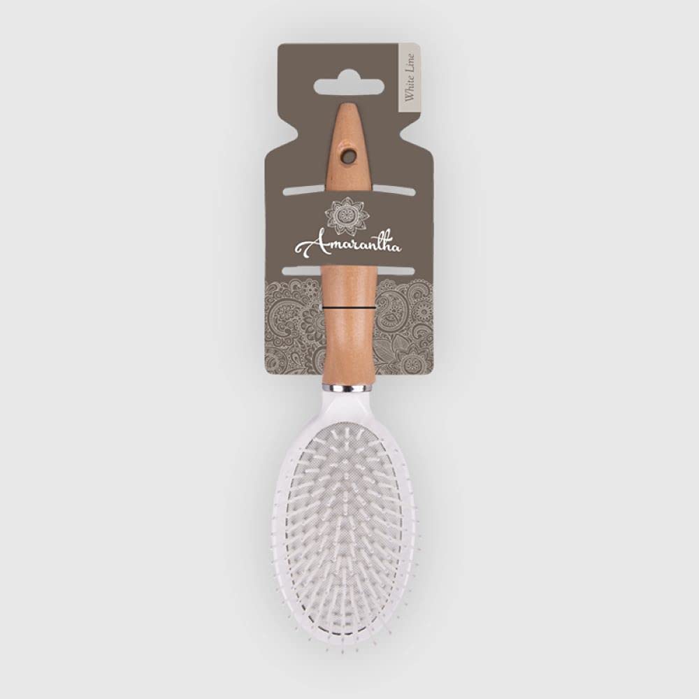 La Briantina Femme Oval Hair Brush, Birch Wood, Anti-frizz and Massaging