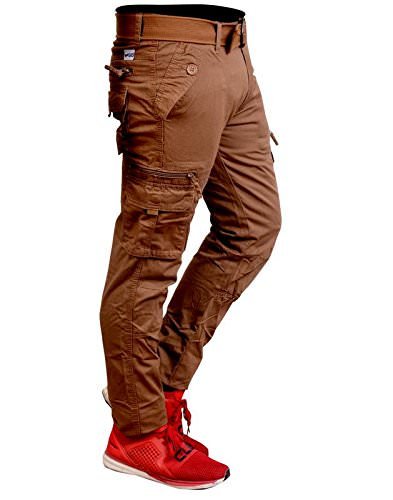 krystle men's cotton khakhi cargo pant