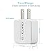USB Wall Charger 1A/5V Universal USB AC Power Adapter Travel Home Wall Charger (3 Pack-White)