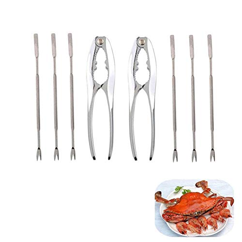 8pcs Seafood Shellfish Lobster Crab Cracker Nutcracker Tool Set
