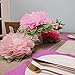 Mybbshower Pink Paper Flower Wedding Centerpiece Birthday Party Backdrop Nursery Room Wall Home Decoration Pack of 9
