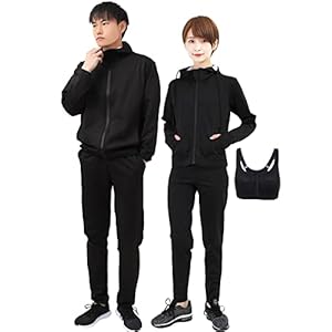 [Smarty] 世界代表選手も愛用&動画付 サウナスーツ レディース メンズ ダイエット 上下セット ３点セット