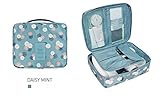 American Trends Makeup Bags Waterproof Travel Pouch Portable Kit Organizer Daisy Mint