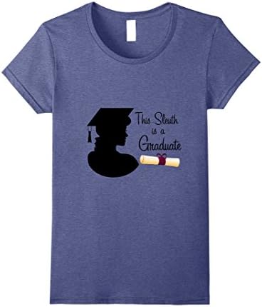 Womens Nancy Drew: Graduate Medium Heather Blue