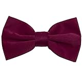 Vesuvio Napoli Mens Solid Formal Tuxedo Pre-Tied Bow Tie