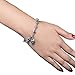 Ocean Hearts Love Bracelet Made with Swarovski Crystal Adjustable Hand Chain Jewelry Gift for women