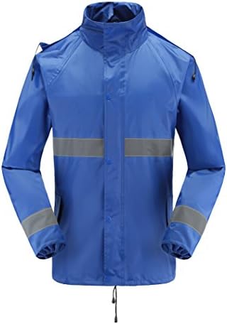 Maiyu Motorcycle Rain Suit Waterproof Rain Jacket and Pants Set 2 Piece Rain Gear For Adult