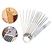 Topus 2 Sets (4pcs) Guitar Bone Bridge Saddle and Nut Made of Real Bone,Include 1 Pc Stainless Steel Grinding Needle File, 1 Pc Pin Puller, 1Pc Grinding Stone, 9 Pcs Sand Paper