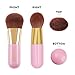 Docolor Kabuki Foundation Face Powder Brush Cruelty Free Portable Makeup Cosmetic Tool (Pink)