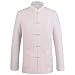 ZooBoo Chinese Tang Suit for Men Kung Fu Clothing Tops Martial Art Cotton Shirt