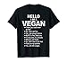 Funny Pro Vegan Activism TShirt Gym Athlete Gift Christmas T-Shirt