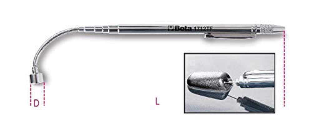 Beta 1712TF Telescopic Magnet with Flexible Head