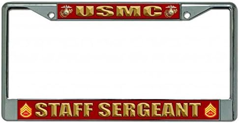 Nicholas Dunlop USMC Staff Sergeant Photo License Plate Frame