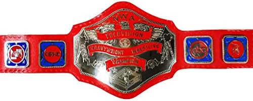 EasyBuyingShop NWA TV Television Heavyweight Wrestling Title Replica Championship Belt - Brass Metal 4mm Plates
