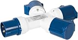 Silverline 16A 230V 3-Gang 3 Pin Power Splitter Adapter IP44 Heavy Duty view 2