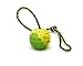 Dog Ball, Rubber with Rope - K9 Training, Reward, Fetch - 2 1/4