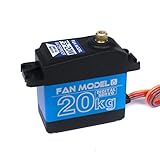 Fan Model FS-20W 20KG/.14S Waterproof High Torque Metal Gear Standard Digital Servo for RC Robot Car