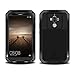 Huawei Mate 9 Case Case,Perstar Shockproof Dust/Dirt/Snow Proof Aluminum Metal Gorilla Glass Protection Case Cover for Huawei Mate 9[Newest] (Black)