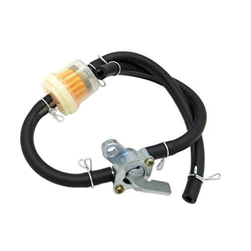 image for D DOLITY ON/Off Switch Petrol Gas Fuel Tap Petcock Valve w/Hose Line a