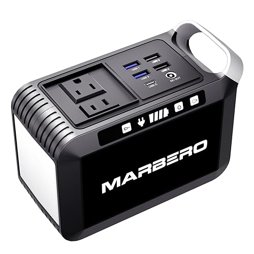 MARBERO 111Wh Portable Power Station with AC Outlet, 120W Camping ...