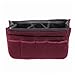 Multi-Function Women Handbag Organizer Wine Red Multi-Pocket Travel Cosmetic Insert Organizer Purse Large Liner Tidy Bag by SamGreatWorld