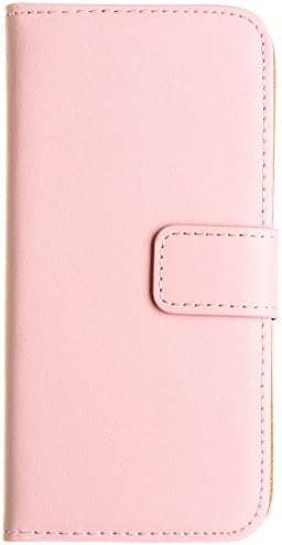 Apple iPhone 6/6s - Genuine Leather Folding Wallet Case (Baby Pink)