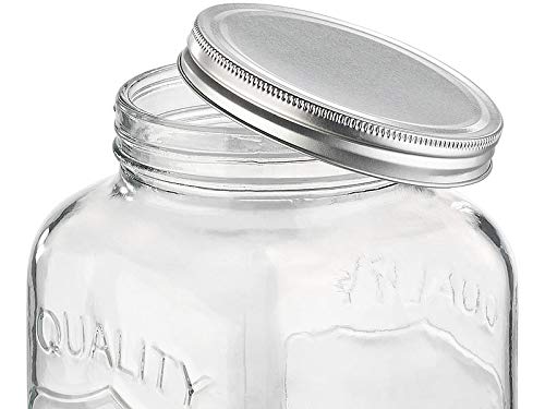 PEARL Wasserspender: Retro-Getränkespender aus Glas, Einmachglas-Look, Zapfhahn, 3,5 Liter (Wasserspender Glas mit Hahn, Glasbehälter mit Zapfhahn, Wasserkanister) – Bild 4