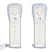 For Nintendo Wii Lot2 Wireless Remote Controller + Silicone Case + Wrist White