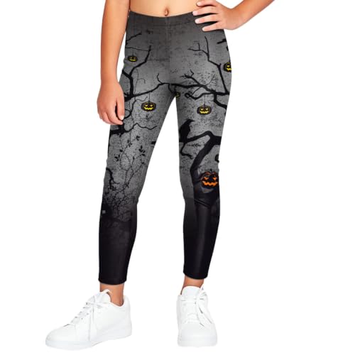 color cosplayer Halloween Spooky Pumpkin Prints Stretchy Legging for Girls at Amazon