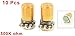 uxcell 10 Pcs 500K ohm 3-Pin 6mm Split Shaft Rotary Linear Taper Potentiometers w Knob