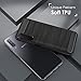 MoKo Compatible with Samsung Galaxy A7 2018 Case, Soft Lightweight TPU Bumper Cover Carbon Fiber Design Anti-Scratch Slim Back Panel Shock Aborsption Shell Fit with Samsung Galaxy A7 2018 - Black