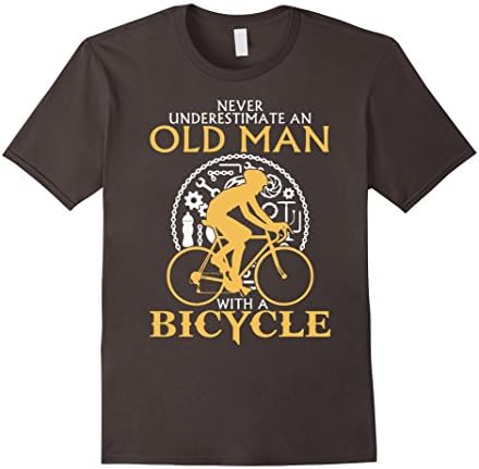 Men's Bicycle Accessories - Old Man with a Bicycle Large Asphalt