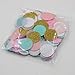 Mybbshower Blush Pink Mint Green Gold Glitter Wedding Confetti Party Table Decor 1 Inch Circle Pack of 2000