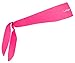 Halo Headband Halo I- Custom Fit- Tie Sweatband for Men and Women, No Slip With Moisture Wicking Dryline Fabric, Bright Pink,One Size