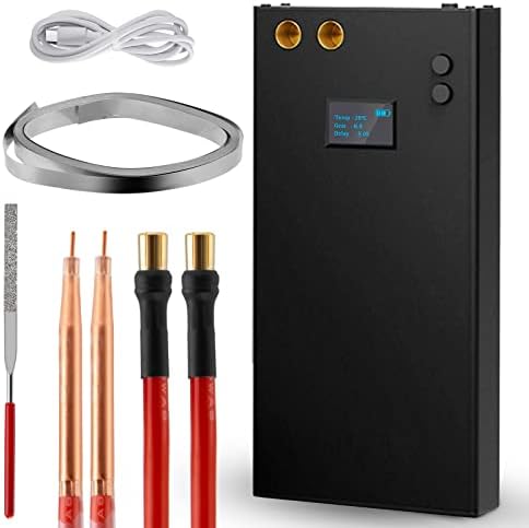 Soudeuse Par Points Portable VLOXO - 99 Niveaux, écran LCD, Batterie 3000mAh - Pour Feuilles De Nickel, Batteries 18650, Acier Inox - Idéale Bricolage Et DIY