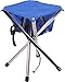 Camp Time Roll-a-Chair, Extra Portable Folding Design, Quality USA Made, Blue seat, Aluminum alloy legs.