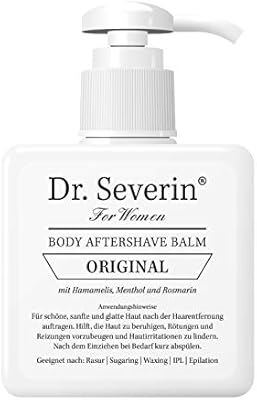 Dr Severin Women Original After Shave Balsam Gegen Rakapparat Rokning Rakur Epilation Vaxning Sugaring 200 Ml Pumpautomat Amazon Se Health Personal Care