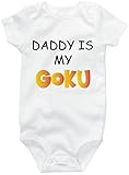 Daddy's My Goku Dragon Ball Z Parody Cute Onesie Funny Baby Bodysuit (6 months)