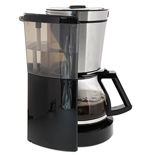 Melitta Look Timer 1011-08, Filterkaffeemaschine mit Glaskanne und Timer-Funktion, AromaSelector, Schwarz – Bild 4