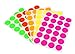 ChromaLabel 3/4 Inch Circle Sticker Labels, High Visibility Round Colored Stickers, Permanent Colored Dot Stickers - 1200 Sticky Dots per Variety Pack, 5 Assorted Colors