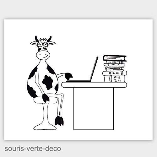 Téléchargement gratuit Images Plaque De Porte De Bureau Humoristique Vache Noire Et Blanche le plus cool par