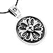VENICEBEE Saint Mary Rose Christian Medal Cross 925 Sterling Silver Pendant Necklace