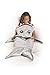 Snuggie Tails for Kids, Grey Shark