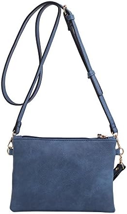 Lily Jane Everyday Multi-Pocket Cross Body Bag with Removable Wristlet and Strap