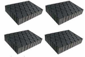 PMD Products Solid Rubber Auto Lift Block Spacer Pad 6-3/8" x 4-3/4" x 2" (160mm x 120mm x 50mm) for Automobile Lifts, Jacks, Racks