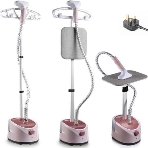 Beauenty Vertical Clothes Garment Steamer,2000W,Height Adjustable With Built-In Ironing Board,Heat Insulated Steam Hose,40 Second Heating,Stainless Steel Nozzle,Hanging Vertical Electric Iron