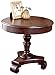 Ashley Furniture Signature Design - Brookfield Old World Rustic End table - European Style - Round - Dark Brown