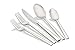 Saken Stainless Steel Flatware Set - Silverware Cutlery with Mirror Finish - 18/10 steel - 20 piece set Service for 4